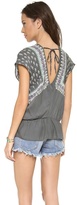 Thumbnail for your product : Free People Minty Meadow Printed Top