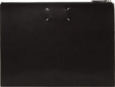 Thumbnail for your product : Maison Margiela Black Leather Paint Splash Laptop Case