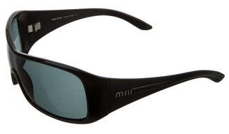 Miu Miu Resin Shield Sunglasses