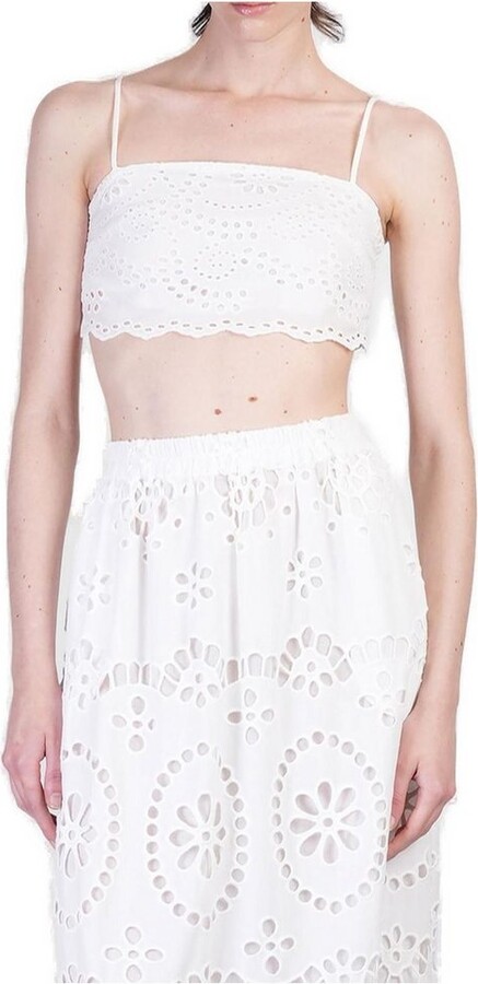 MC2 Saint Barth Florida Sangallo Lace Top