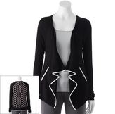 Thumbnail for your product : Elle TM mixed-media flyaway cardigan - women's