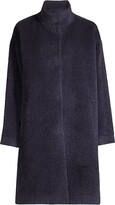 Thumbnail for your product : Eileen Fisher Long Wool & Alpaca Coat