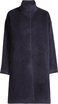 Eileen Fisher Long Wool & Alpaca Coat