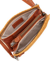 Thumbnail for your product : Foley + Corinna Cache Crossbody Suede Messenger Bag, Tigers Eye
