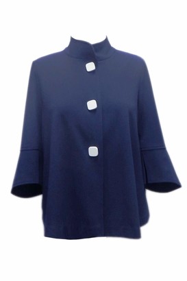 navy swing jacket