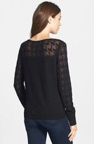 Thumbnail for your product : Classiques Entier Houndstooth Burnout Sweater