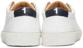 Thumbnail for your product : YMC White and Navy DAP 1 Sneakers