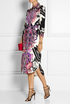 Thumbnail for your product : Emilio Pucci Printed silk-crepe midi dress