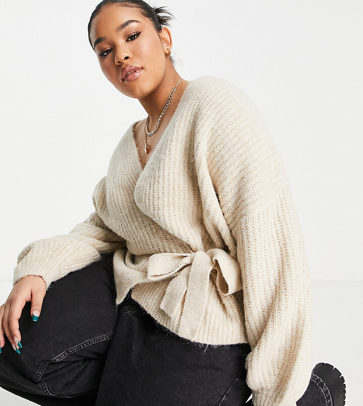 side tie wrap sweater