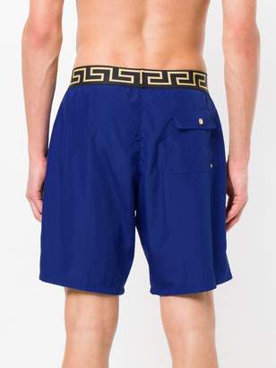 Versace Greek Key waistband swim shorts