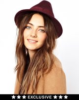 Thumbnail for your product : Catarzi Exclusive To ASOS Petite Fedora Hat