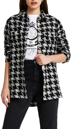 river island houndstooth jacket
