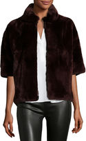 Thumbnail for your product : Diane von Furstenberg Rabbit Fur Bolero Jacket, Wine