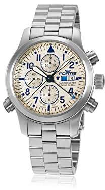 Fortis Men's ' F-43 Flieger Chronograph Alarm Automatic Stainless Steel Casual Watch