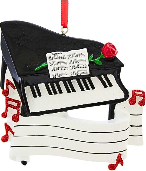 Polarx3.5InchGrandPianoChristmasTreeOrnament,ChristmasDecorMusicConcert(1PC)