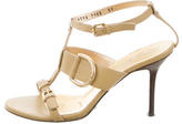 Thumbnail for your product : Dolce & Gabbana Leather Buckle-Accented Sandals