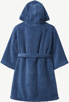 Thumbnail for your product : The Little White Company Hydrocotton dressing gown 5-12 years, Size: 7-8 years, Moonlight blue