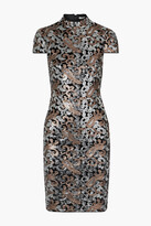 Thumbnail for your product : Alice + Olivia Inka sequin-embellished velvet mini dress