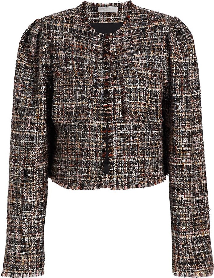 Ramy Brook Theresa Sequin & Tweed Jacket - ShopStyle