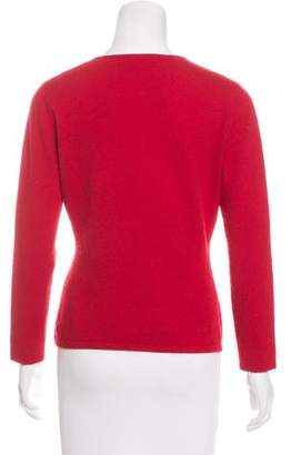 Neiman Marcus V-Neck Cashmere Sweater