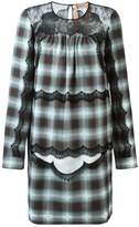 Thumbnail for your product : No.21 checked lace panel dress