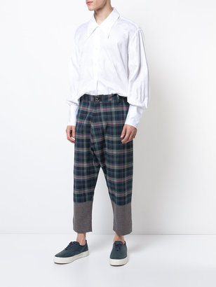 Vivienne Westwood drop-crotch check trousers