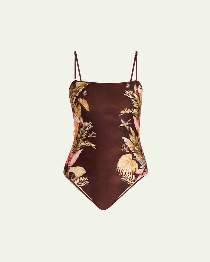Zimmermann Ascension Bandeau One-Piece Swimsuit