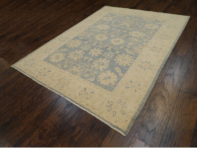 Isabelline Arye One-of-a-Kind 6' x 9' Area Rug in Blue/Beige