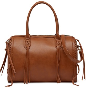 Urban Expressions Baxter Whipstitched Vegan Leather Satchel