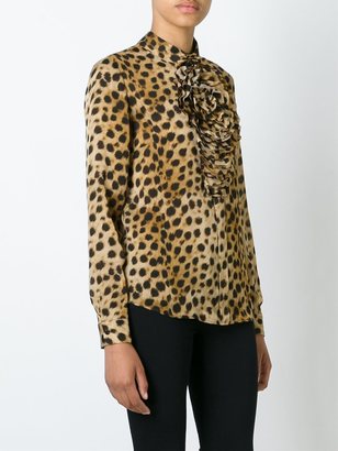 Blumarine animal print longsleeved blouse