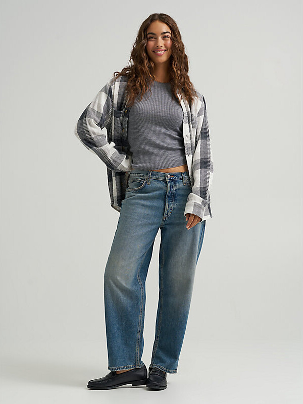 Lee Womens Low Slung Slouch Jeans