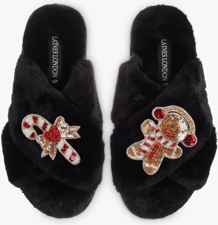 Laines London Gingerbread & Candy Cane Slippers ShopStyle