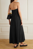 Thumbnail for your product : Matteau + Net Sustain Strapless Stretch-linen And Lyocell-blend Maxi Dress - Black