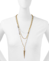 Thumbnail for your product : Paige Novick Gold-Plated Caged Spike Necklace, 30"