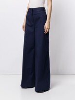 Thumbnail for your product : MSGM Flared High-Waisted Trousers