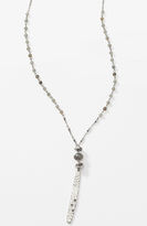 Thumbnail for your product : J. Jill Labradorite & metal pendant necklace