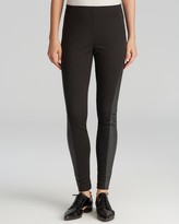 Thumbnail for your product : T Tahari Nadine Faux Leather Panel Leggings