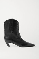 Thumbnail for your product : KHAITE Dallas Leather Ankle Boots - Black