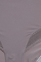 Thumbnail for your product : Eres Peau D'ange Radieuse Mesh-trimmed Stretch-jersey High-rise Briefs