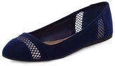 Thumbnail for your product : Qupid Mesh Cut-Out Ballet Flats