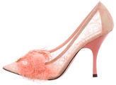 Thumbnail for your product : Rochas Lace Mask Pumps w/ Tags