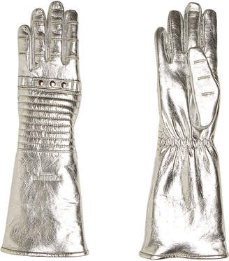 Calvin Klein Metallic Leather Gloves