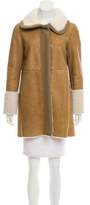 Thumbnail for your product : Prada Mink Fur-Trimmed Shearling Coat