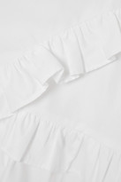 Thumbnail for your product : Maggie Marilyn The Jones 2.0 Ruffled Cotton-poplin Mini Dress - White