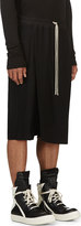 Thumbnail for your product : Rick Owens Black Savage Pod Hybrid Shorts