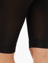 Thumbnail for your product : Ganni High-rise Stretch-jersey Bike Shorts - Black