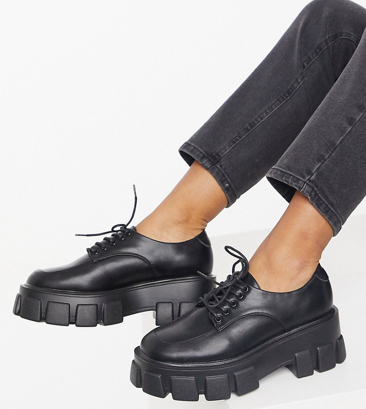 wide fit lace up shoes