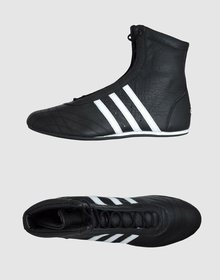 black adidas hightops