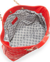 Thumbnail for your product : Christian Lacroix Lucile Quilted Faux Leather Tote Bag, Red