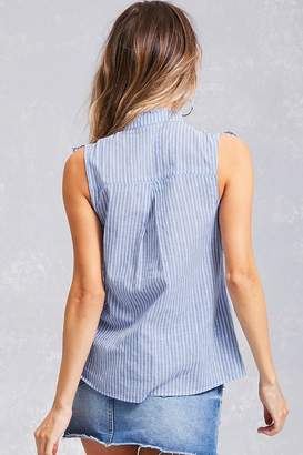 white ruffle shirt forever 21